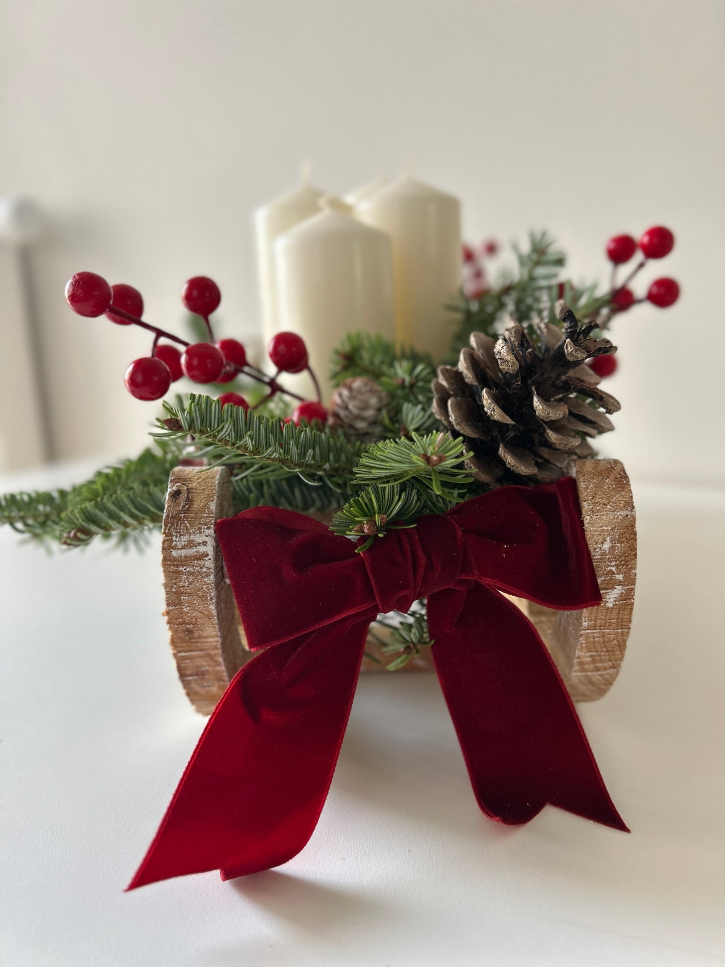 Advent Wreath Sleigh