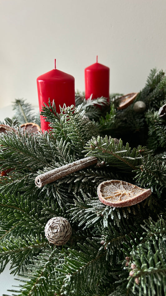 Advent Wreath Snowy Nordic