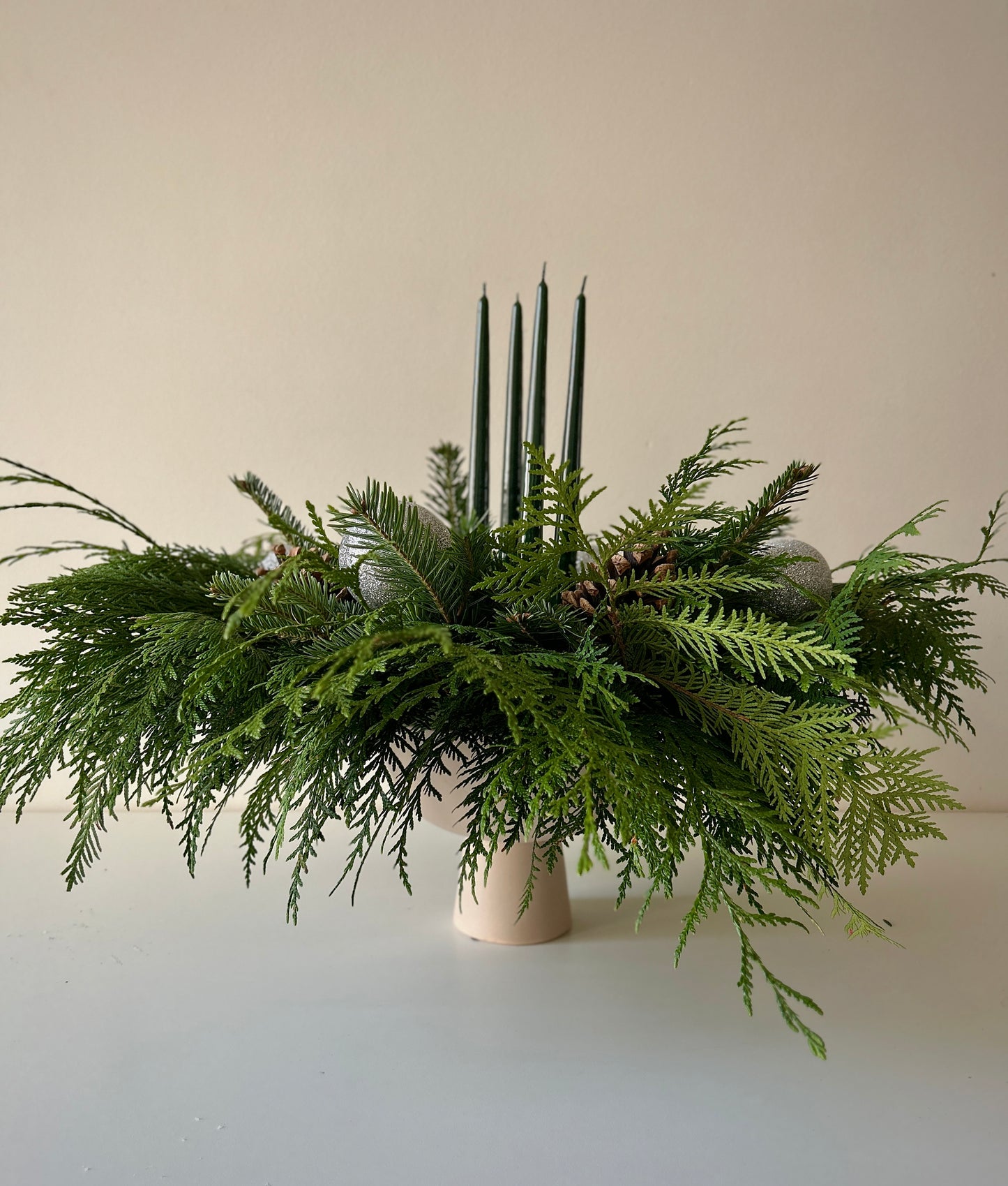 Advent Wreath in Vase