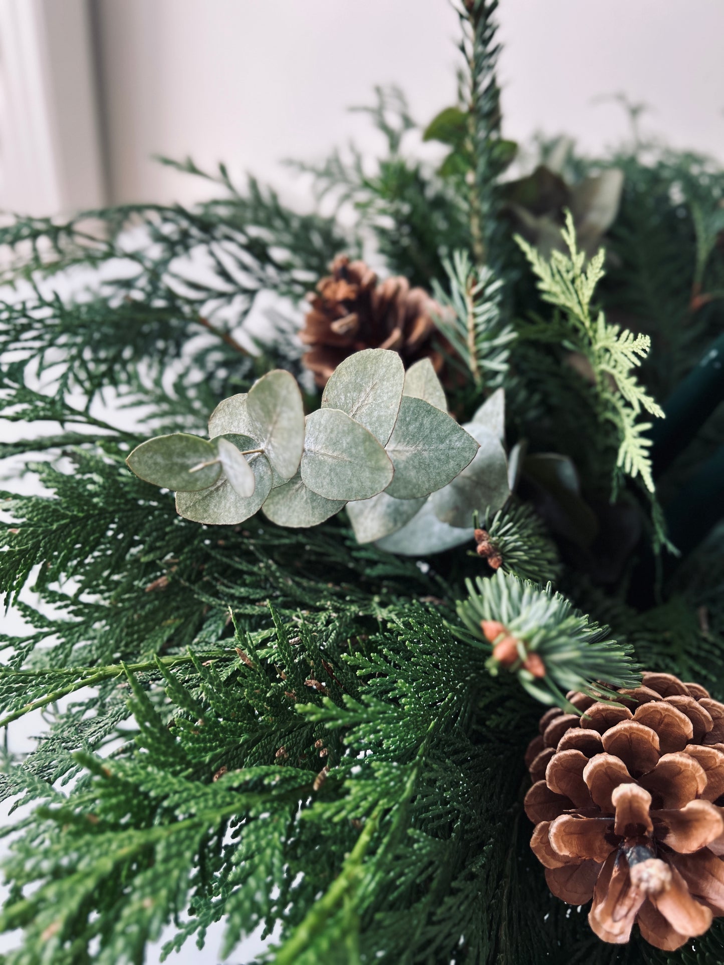 Advent Wreath in Vase