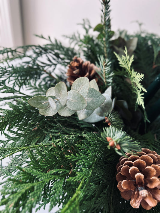 Advent Wreath in Vase
