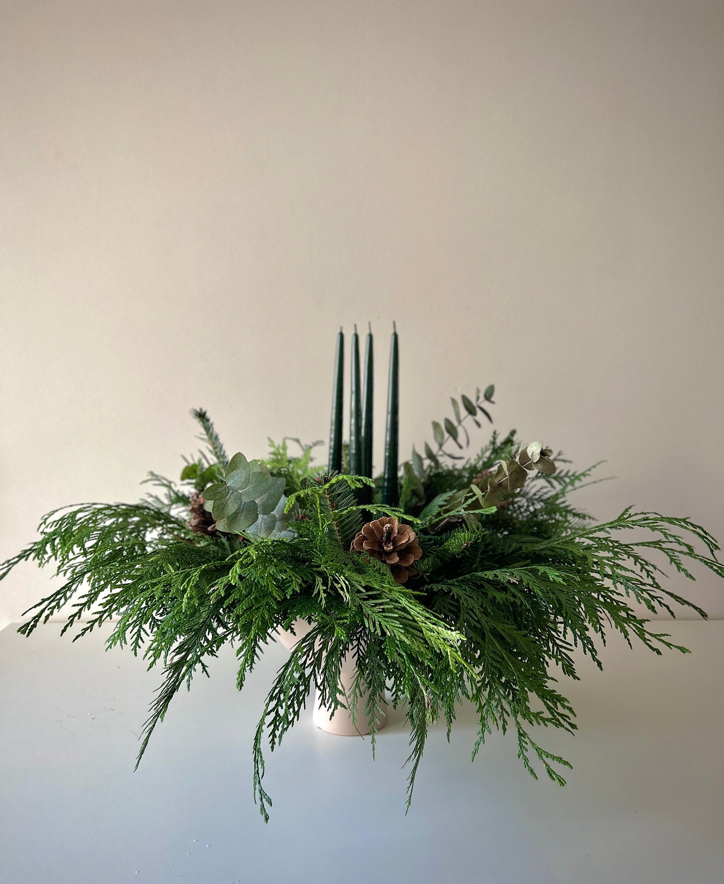 Advent Wreath in Vase