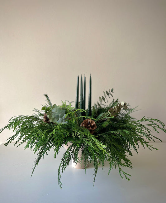 Advent Wreath in Vase