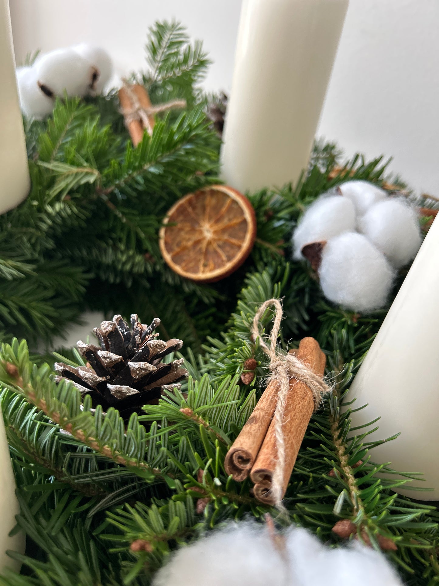 Cotton Inspired Advent Wreath