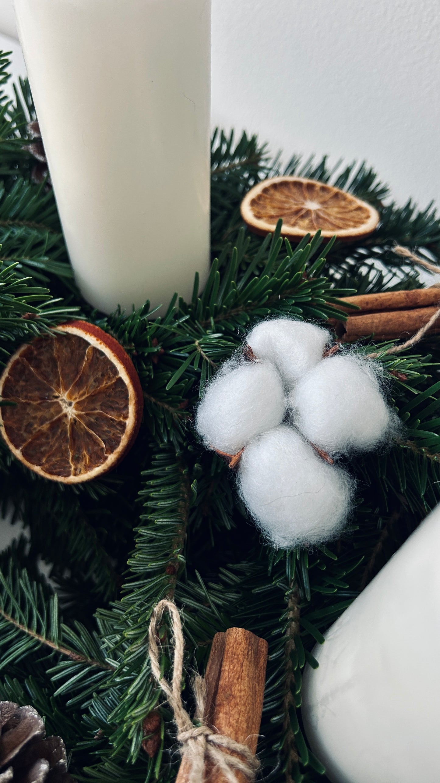 Cotton Inspired Advent Wreath