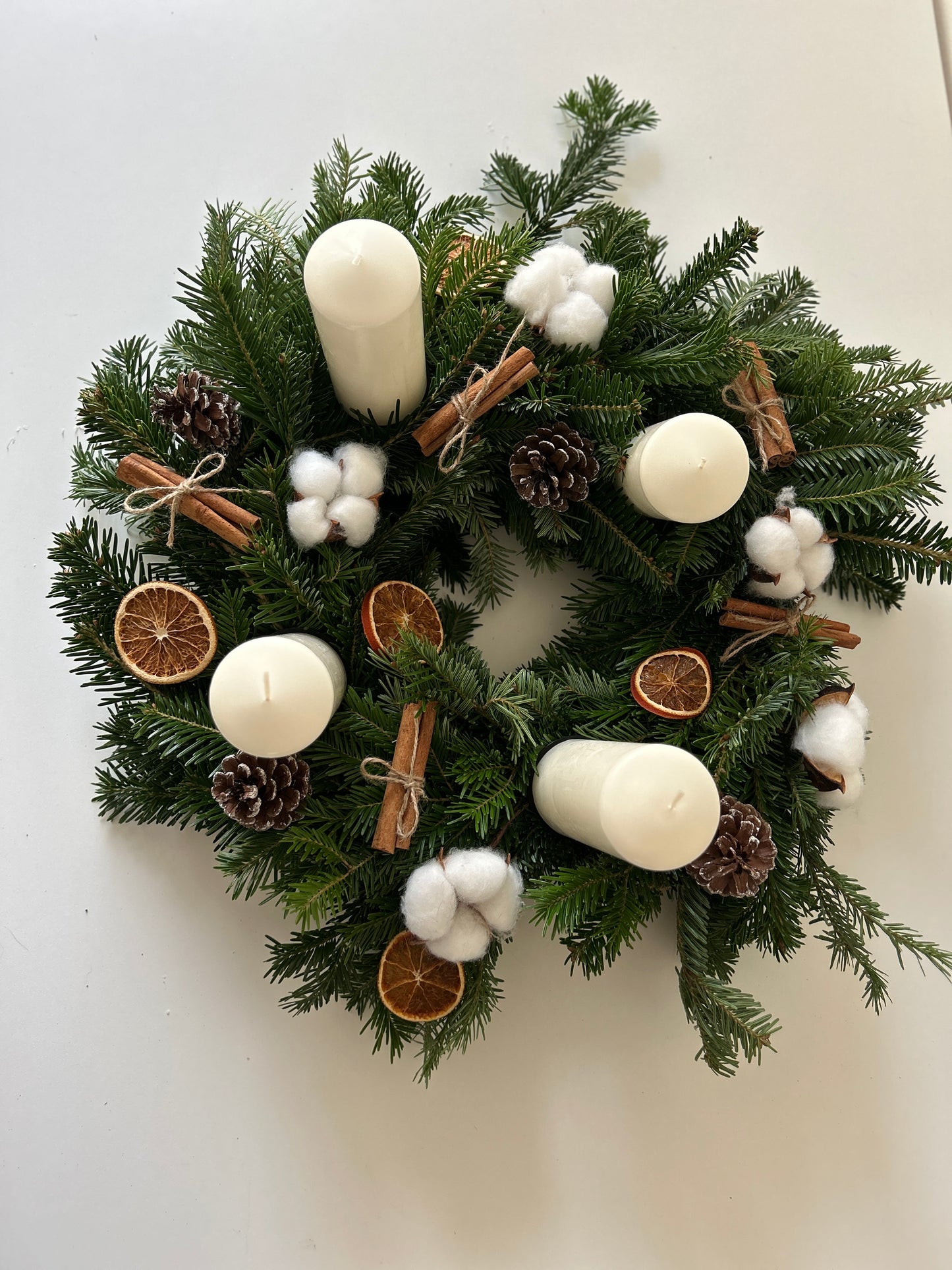 Cotton Inspired Advent Wreath