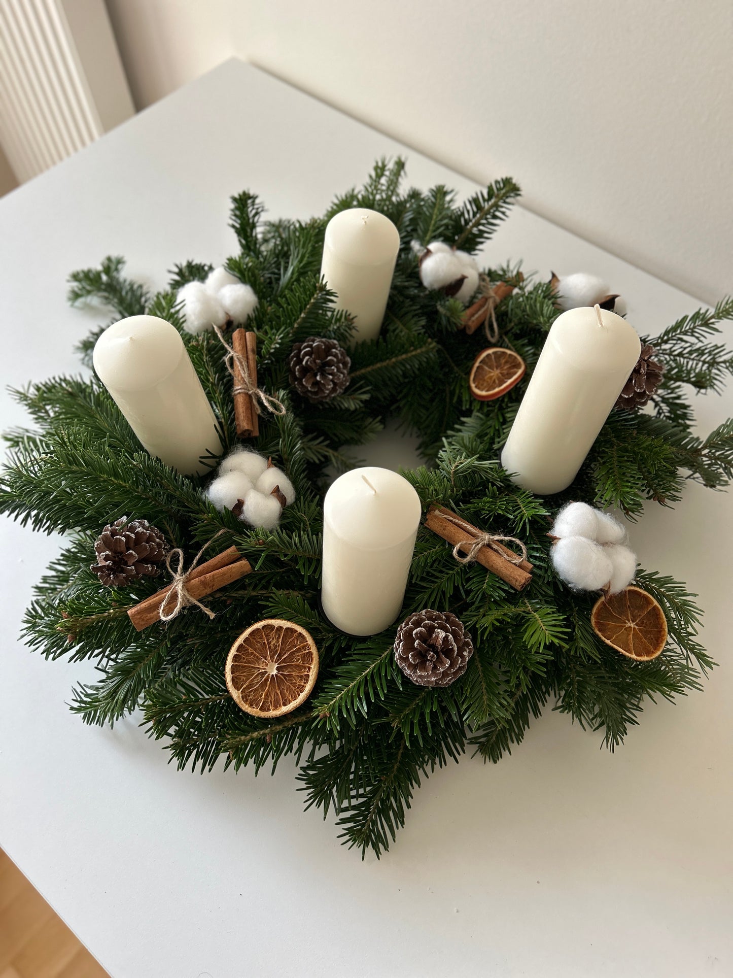 Cotton Inspired Advent Wreath
