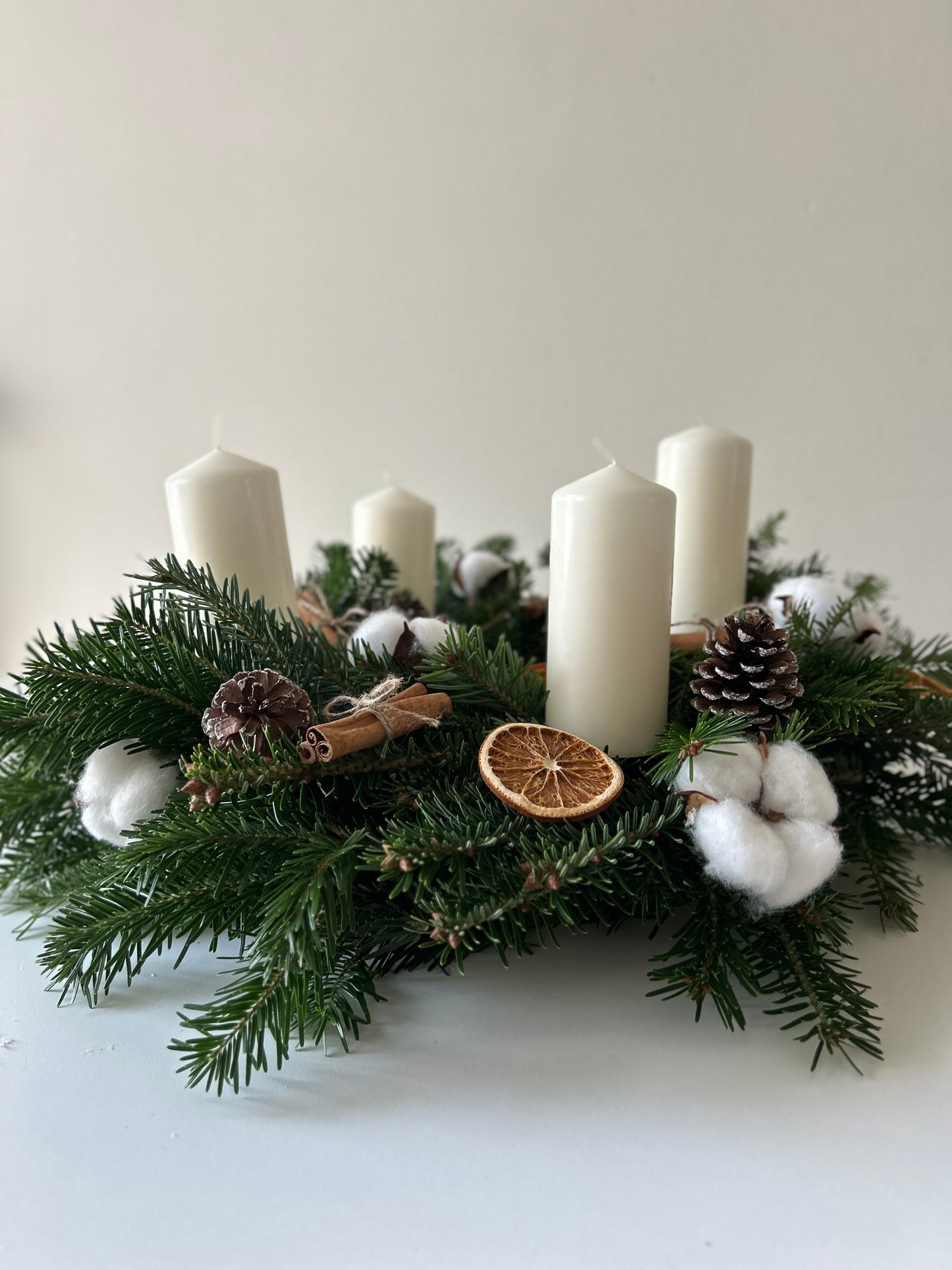 Cotton Inspired Advent Wreath