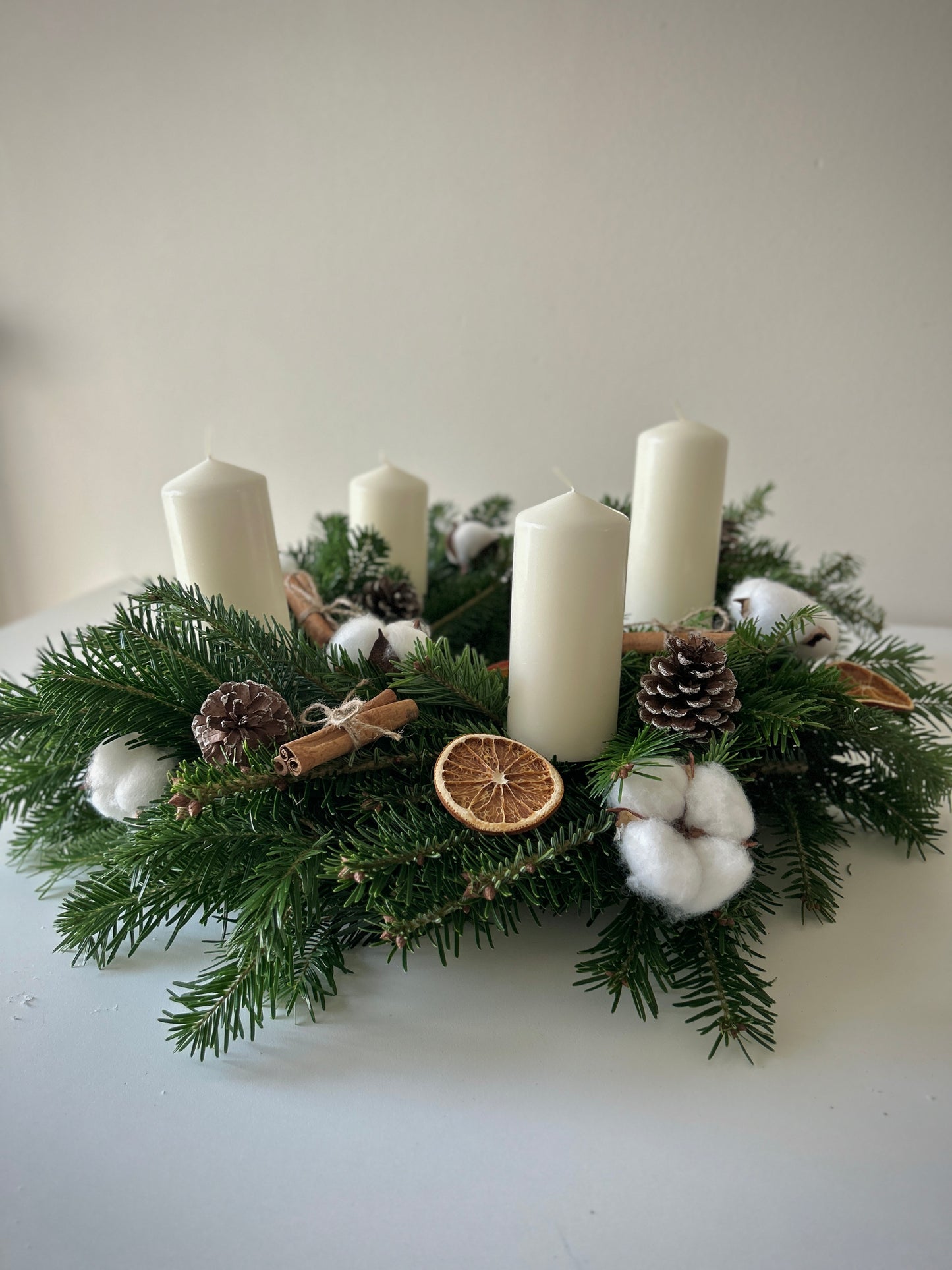 Cotton Inspired Advent Wreath