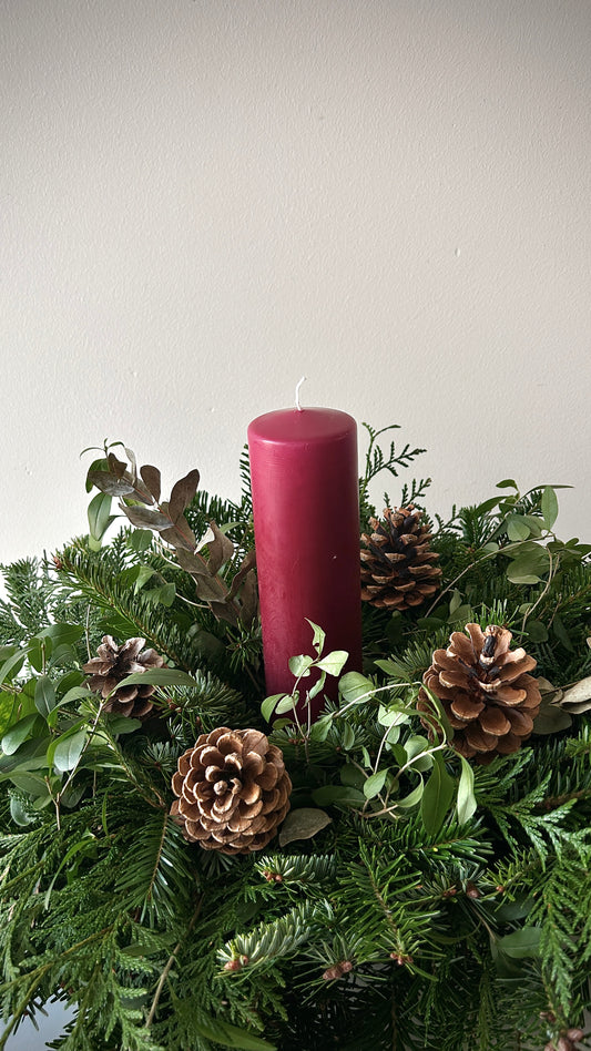 Advent Decor Big Candle
