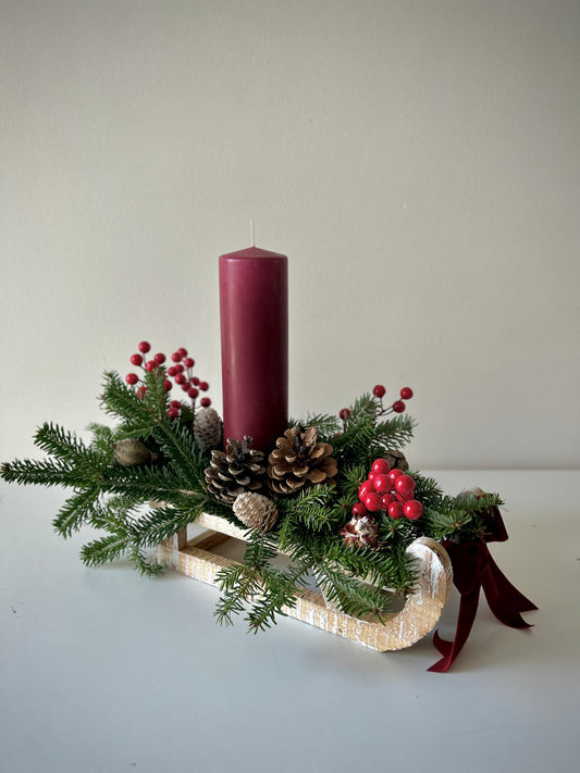 Wooden Sleigh Decor