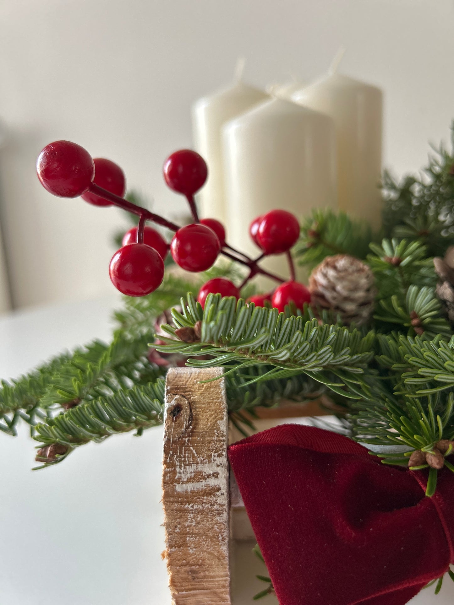 Advent Wreath Sleigh