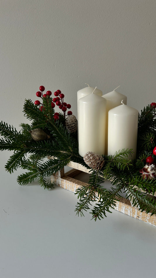 Advent Wreath Sleigh