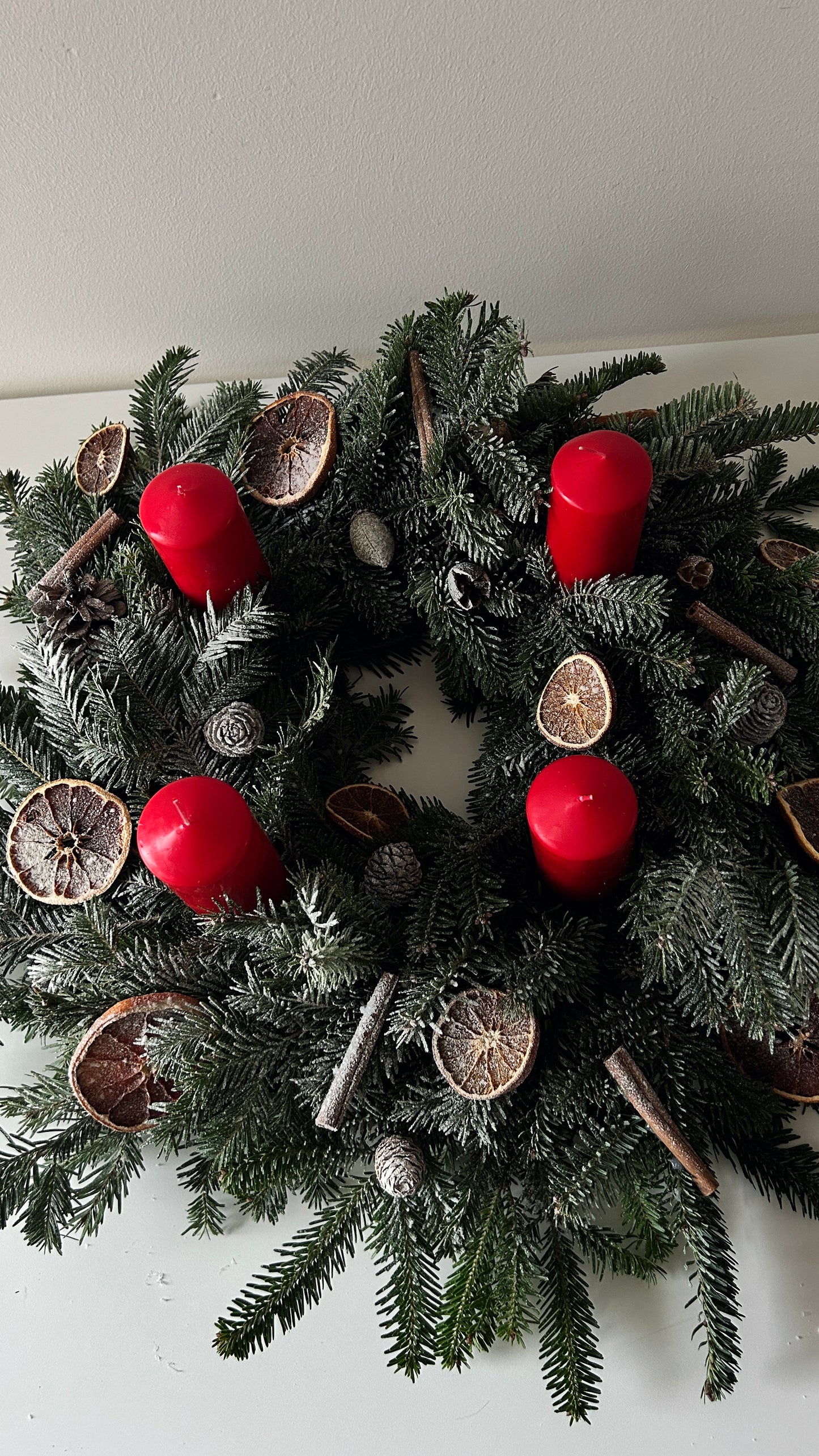 Advent Wreath Snowy Nordic