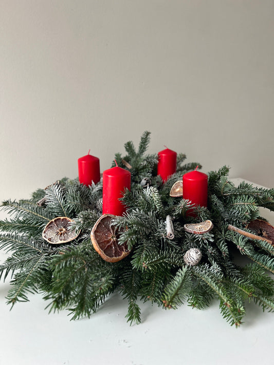 Advent Wreath Snowy Nordic